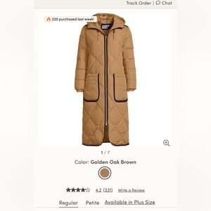 Women's FeatherFree Insulated Diamond Quilted Maxi Coat